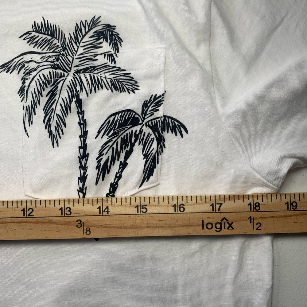CRAFT AND FLOW VOYAGE‎ TROPICAL PALM BEACH T SHIRT MENS SMALL NWOT 100% cotton - Picture 6 of 9